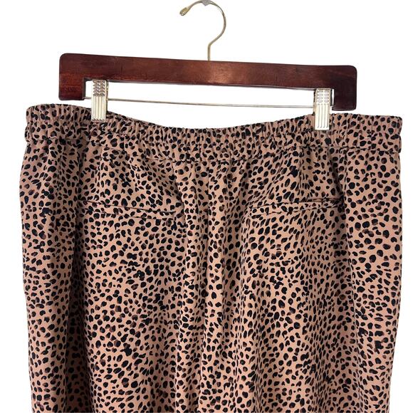 J.Crew Jamie Pant Leopard Print High Rise Cropped Pants Size 16 - Picture 7 of 8
